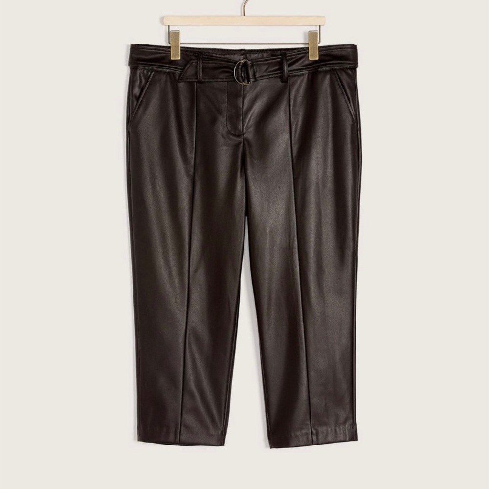 Faux Leather Dress Pant